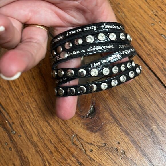 Humanity leather bracelet    - Picture 2 of 3